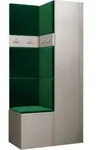 Mirjan24 Garderoben-Set, Kaschmir, Gr&uuml;n, Kunststoff, 82x186x46 cm, Garderobe,