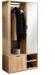 Masseno Garderobenschrank, Eiche Artisan, Holzwerkstoff, 5 F&auml;cher,...