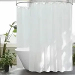 Duschvorhang, Wei&szlig;, Textil, 300x200 cm, Badtextilien, Duschvorh&auml;nge