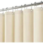 Duschvorhang, Beige, Textil, 182x198 cm, Badtextilien, Duschvorh&auml;nge
