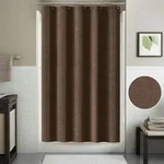 Duschvorhang, Braun, Textil, 152x214 cm, Badtextilien, Duschvorh&auml;nge