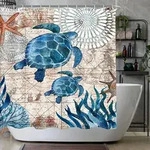 Duschvorhang, Mehrfarbig, Textil, 240x180 cm, Badtextilien, Duschvorh&auml;nge