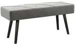 Homcom Bettbank, Grau, Kunststoff, 36x45x100 cm, Wohnzimmer, Hocker