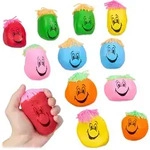 Relaxdays Stressball, Mehrfarbig, Textil, Naturmaterialien, 5x8x5 cm, Spielzeug,