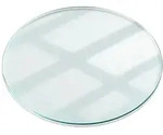 Tulup Tischplatte, Transparent, Glas, Rund, 90x0.4x90 cm, Esszimmer, Tische,