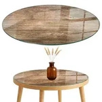 Tulup Tischplatte, Dunkelbraun, Glas, 80x80x0.4 cm, Esszimmer, Tische,...