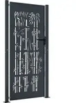 vidaXL Gartentor, Anthrazit, Metall, Rechteckig, 105x180 cm, Gartenzubeh&ouml;r