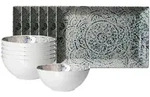Ritzenhoff Breker Brunch-Set, Mehrfarbig, Keramik, 12-teilig, 2x2x2 cm, Essen &