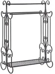 Beliani Handtuchst&auml;nder, Schwarz, Metall, 60x90x35 cm, Badaccessoires,