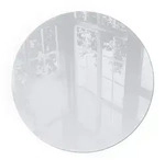 Tulup Glasplatte, Grau, Glas, Rund, 60x60x0.4 cm, Kleinm&ouml;bel, Kamine &...