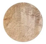 Tulup Glasplatte, Beige, Glas, Rund, 70x70x0.4 cm, Kleinm&ouml;bel, Kamine &...