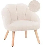 Beliani Kindersessel, Beige, Braun, Textil, 50x55x53 cm, Wohnzimmer, Sessel,