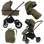 BabyLux Kinderwagen, Olivgr&uuml;n, Textil, 58x100 cm, Baby on Tour, Kinderwagen,