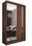 Masseno Schwebet&uuml;renschrank, Nussbaum, Holzwerkstoff, 3 F&auml;cher, 2 Schubladen,