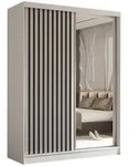 Masseno Schwebet&uuml;renschrank, Wei&szlig;, Holzwerkstoff, 4 F&auml;cher, Rechteckig,...