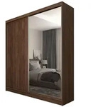 Masseno Schwebet&uuml;renschrank, Nussbaum, Holzwerkstoff, 6 F&auml;cher, 4 Schubladen,