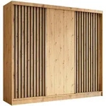 Masseno Schwebet&uuml;renschrank, Eiche Artisan, Holzwerkstoff, 7 F&auml;cher,...