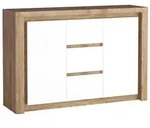 Masseno Kommode, Eiche, Holzwerkstoff, 3 Schubladen, 144x97.5x40.5 cm,...