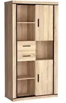 Masseno B&uuml;cherregale, Sonoma Eiche, Holzwerkstoff, 2 Schubladen, 97x192x45 cm,
