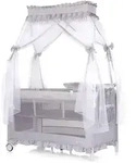 Chipolino Babyreisebett, Silber, Metall, 60x120 cm, Babym&ouml;bel, Babybetten,