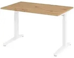 b&uuml;m&ouml; Schreibtisch, Wildeiche, Wei&szlig;, Holzwerkstoff, Nachbildung,Eiche,...