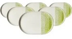 Ritzenhoff Breker Servierplatten, Gr&uuml;n, Keramik, Oval, 20x2x30 cm, Tischkultur &