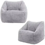 icon Sitzsack, Grau, Kunststoff, 100 L, 1-Sitzer, 55x44x55 cm, Hergestellt in
