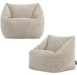icon Sitzsack, Beige, Textil, 100 L, 1-Sitzer, Freiform, 55x44x55 cm,...