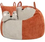 icon Kindersitzsack, Terracotta, Textil, 170 L, 1-Sitzer, Rund, 74x53x74 cm,