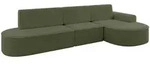 Altdecor Ecksofa, Gr&uuml;n, Kunststoff, 5-Sitzer, 368x167 cm, Wohnzimmer, Sofas &