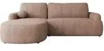 Mirjan24 Ecksofa, Rosa, Kunststoff, 5-Sitzer, Ottomane links,L-Form, 250x174 cm,