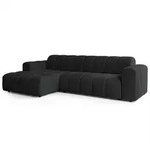Masseno Ecksofa, Schwarz, Holz, 4-Sitzer, L-Form,L-Form, 304x165 cm, Wohnzimmer,