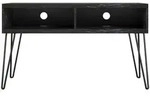 Mid.you Lowboard Athena, Schwarz, Metall, Holzwerkstoff, Marmoroptik, 105x62x49...