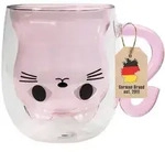 Intirilife Thermo, Rosa, Glas, 0.2 L, doppelwandig, Essen & Trinken, Gl&auml;ser,