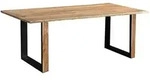 SAM Melbourne, Beige, Metall, Echtholz,Akazie, Quadratisch, 240x77x100 cm,...