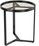 Homcom Beistelltisch, Schwarz, Metall, Rund, Gittergestell, 45x50x45 cm,...