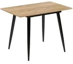 Vicco Esstisch, Honigeiche, Schwarz, Holzwerkstoff, Rechteckig, 80x75x70 cm,