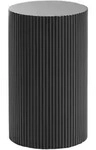 Beliani Beistelltisch, Schwarz, Holzwerkstoff, Rund, 27x50x27 cm, Wohnzimmer,