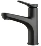 Badplaats Waschtischarmatur, Schwarz, Metall, Rund, 5x20x5 cm, Badezimmer,