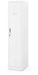 Jan Nowak Metall-Arbeitsschrank, Wei&szlig;, Metall, 40x180x50 cm, Arbeitszimmer,