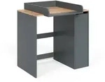 Vicco Waschmaschinenschrank, Anthrazit, Honigeiche, Holzwerkstoff, 2 F&auml;cher,