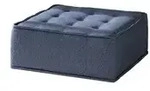 Fun M&ouml;bel Polsterhocker, Blau, Textil, 90x38x90 cm, Wohnzimmer, Hocker