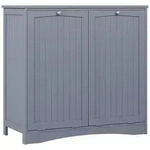 Vicco W&auml;scheschrank, Grau, Holzwerkstoff, Rechteckig, 83x80x37 cm, Badezimmer,
