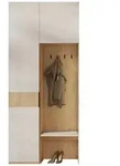 Mirjan24 Garderobe-Set, Eiche, Beige, Kunststoff, 1-Sitzer, Rechteckig,...