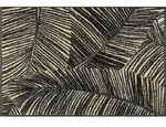 wash+dry Fussmatte, Schwarz, Kunststoff, Bl&auml;tter, rechteckig, 50x75 cm, Oeko-Tex&reg;