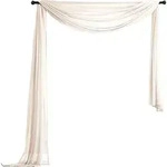 Gardinenbox Querbehang, Creme, Textil, 140x600 cm, Oeko-Tex&reg; Standard 100,