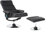 Beliani Massagestuhl, Schwarz, Kunststoff, 76x100x78 cm, Wohnzimmer, Sessel,