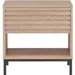 Mid.you Nachttisch Celine, Natur, Holzwerkstoff, 1 Schublade(n) Schubladen,...