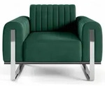 Selsey Sessel, Gr&uuml;n, Metall, 1-Sitzer, Rechteckig, 106x79x92 cm, Wohnzimmer,...