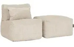 icon Sitzsack-Sofa, Beige, Textil, 143x70x78 cm, Hergestellt in Deutschland,
